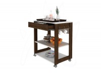 KITCHEN CASTANHAL REF AZ1031 CART WHITE/WALNUT (